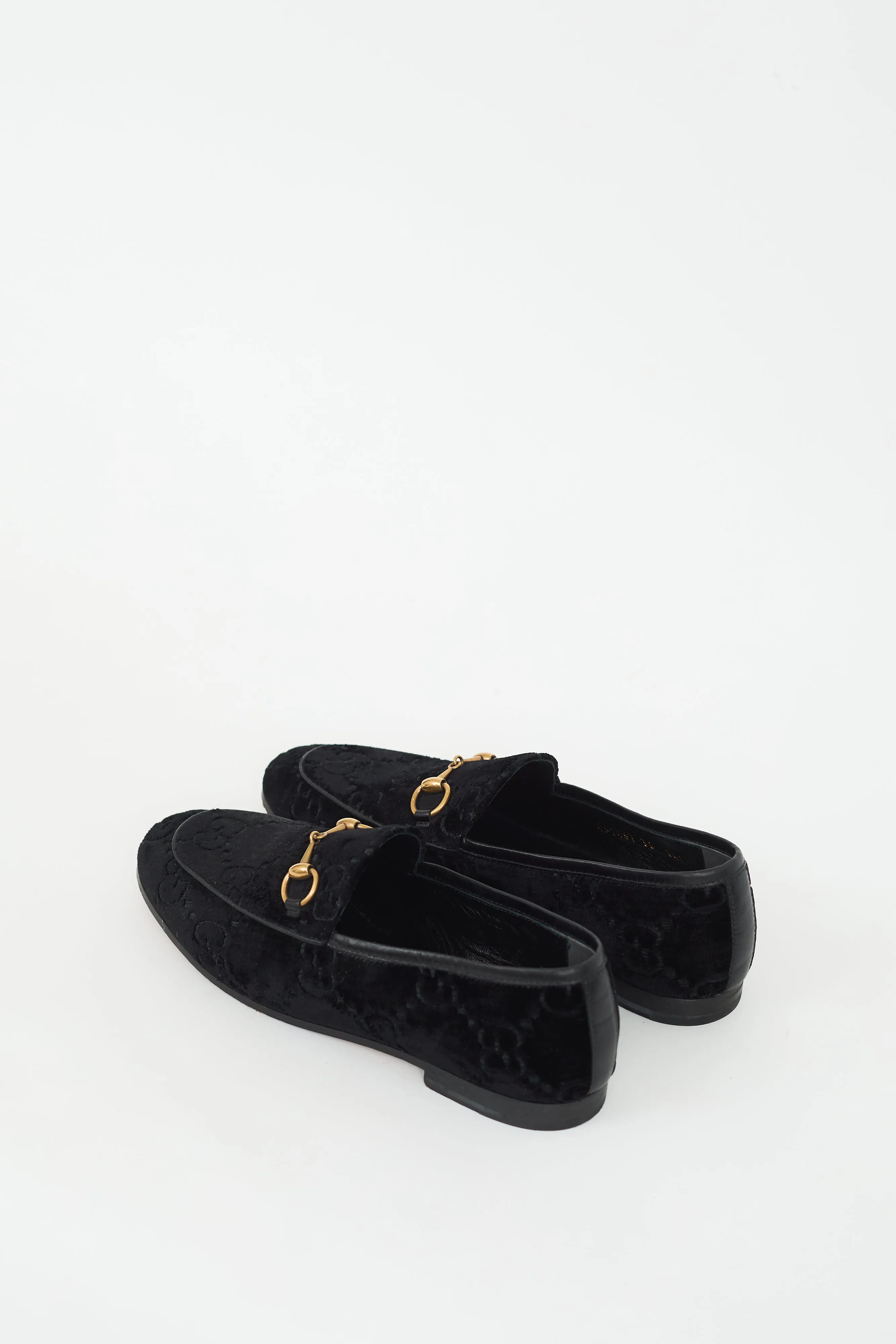 Black Monogram Velvet Jordaan Loafer