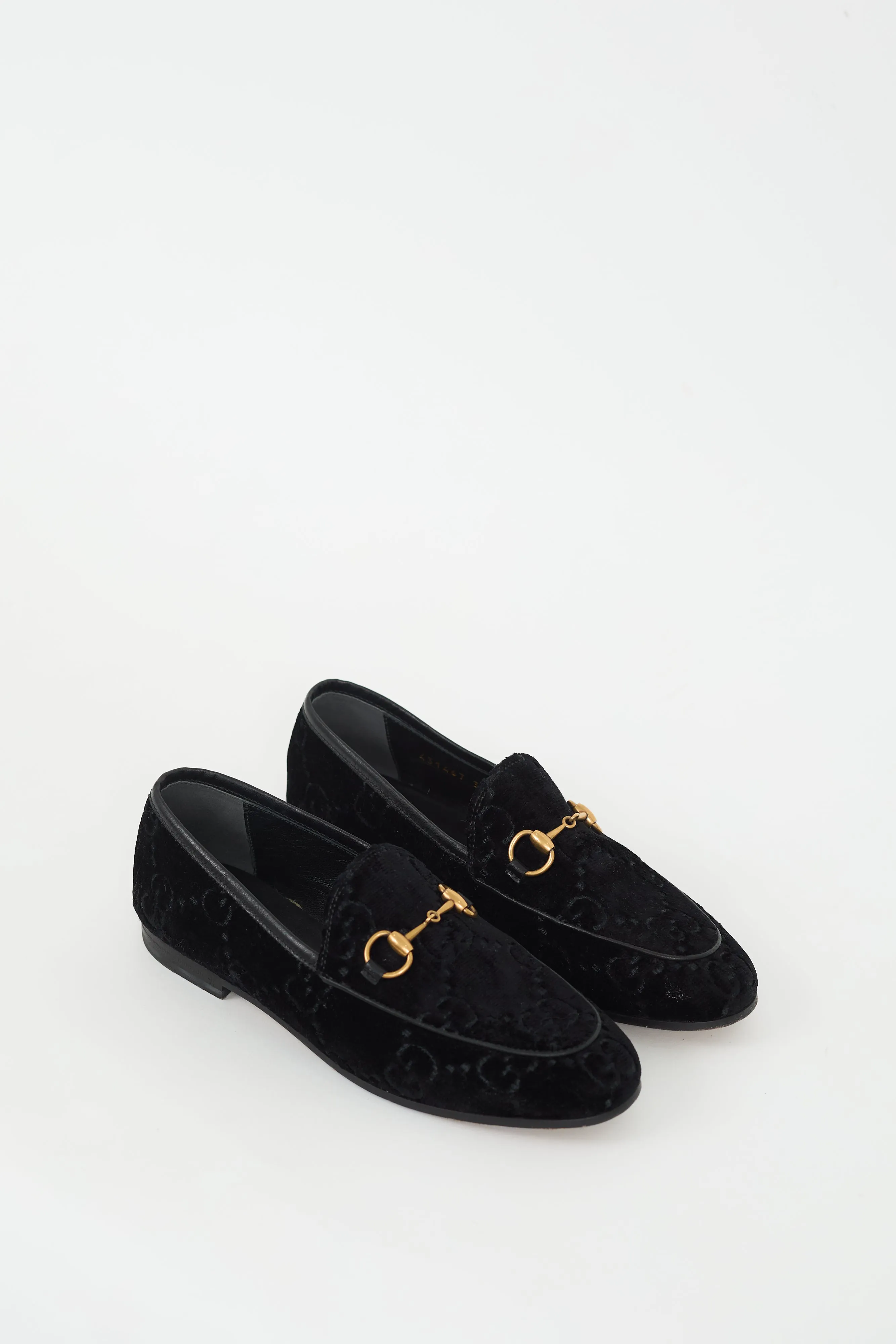 Black Monogram Velvet Jordaan Loafer