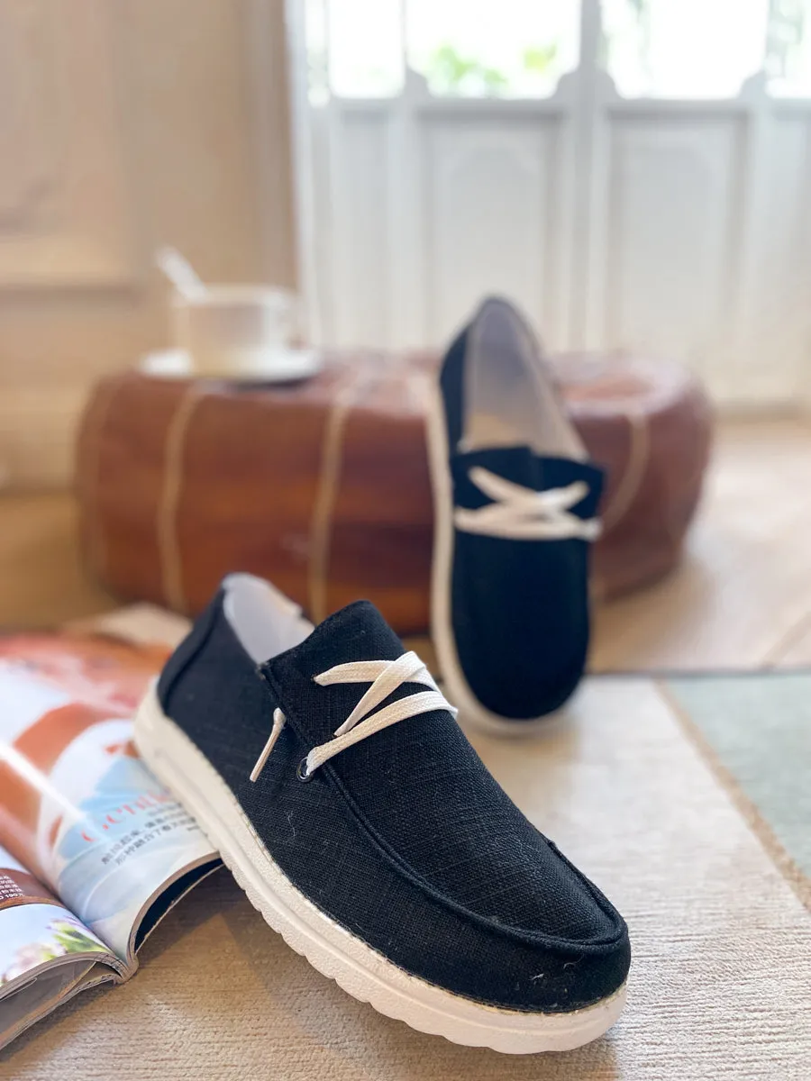 Boat Shoes Sneakers Sip On Flat Shoes - EN BLOOM