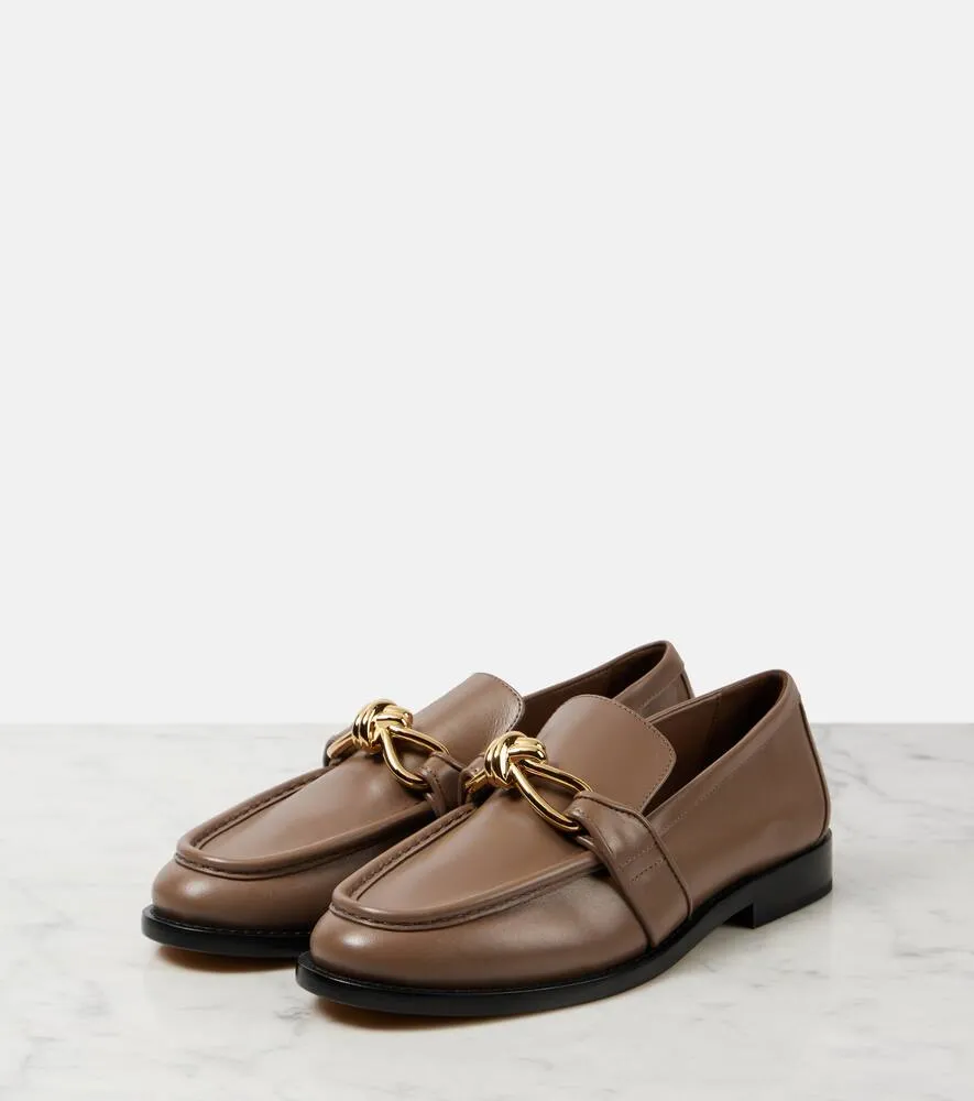 Bottega Veneta Astaire Knot leather loafers