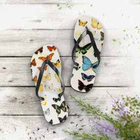 Butterfly Rainbow Flip Flops