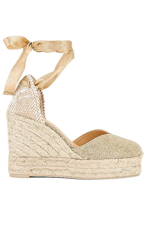 Castaner Chiara Espadrille in Metallic Gold