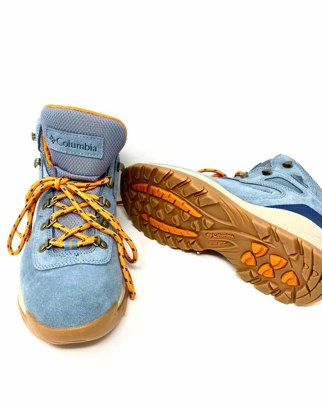 Columbia Women's Steel Blue Hiking Suede Size 8.5 Boots