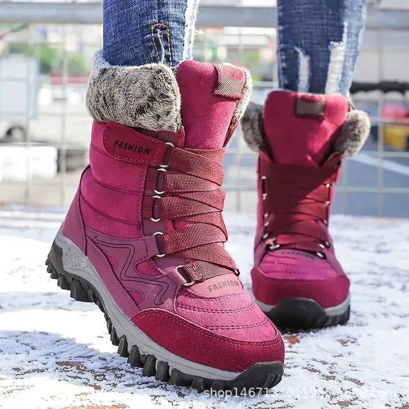 Cuzcare Orthopedic Women Boots Arch Support Warm NonSlip High Top Boots