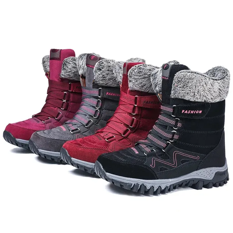 Cuzcare Orthopedic Women Boots Arch Support Warm NonSlip High Top Boots