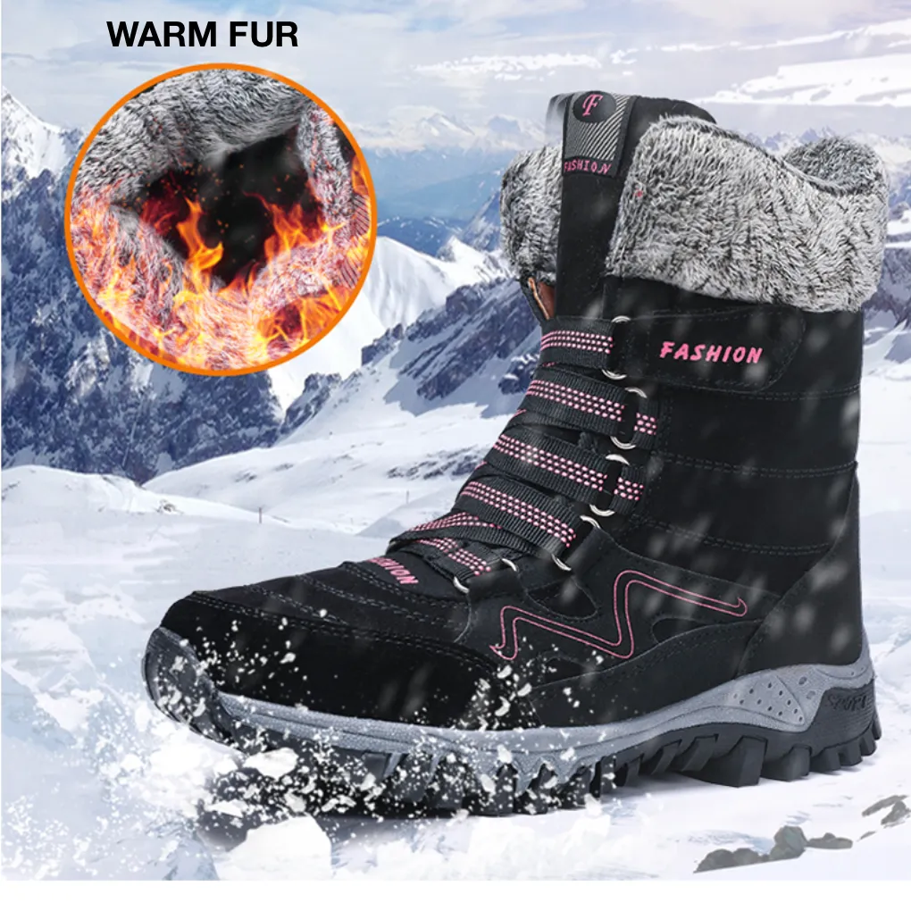 Cuzcare Orthopedic Women Boots Arch Support Warm NonSlip High Top Boots
