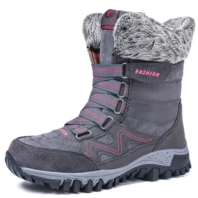 Cuzcare Orthopedic Women Boots Arch Support Warm NonSlip High Top Boots