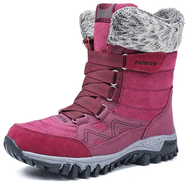 Cuzcare Orthopedic Women Boots Arch Support Warm NonSlip High Top Boots