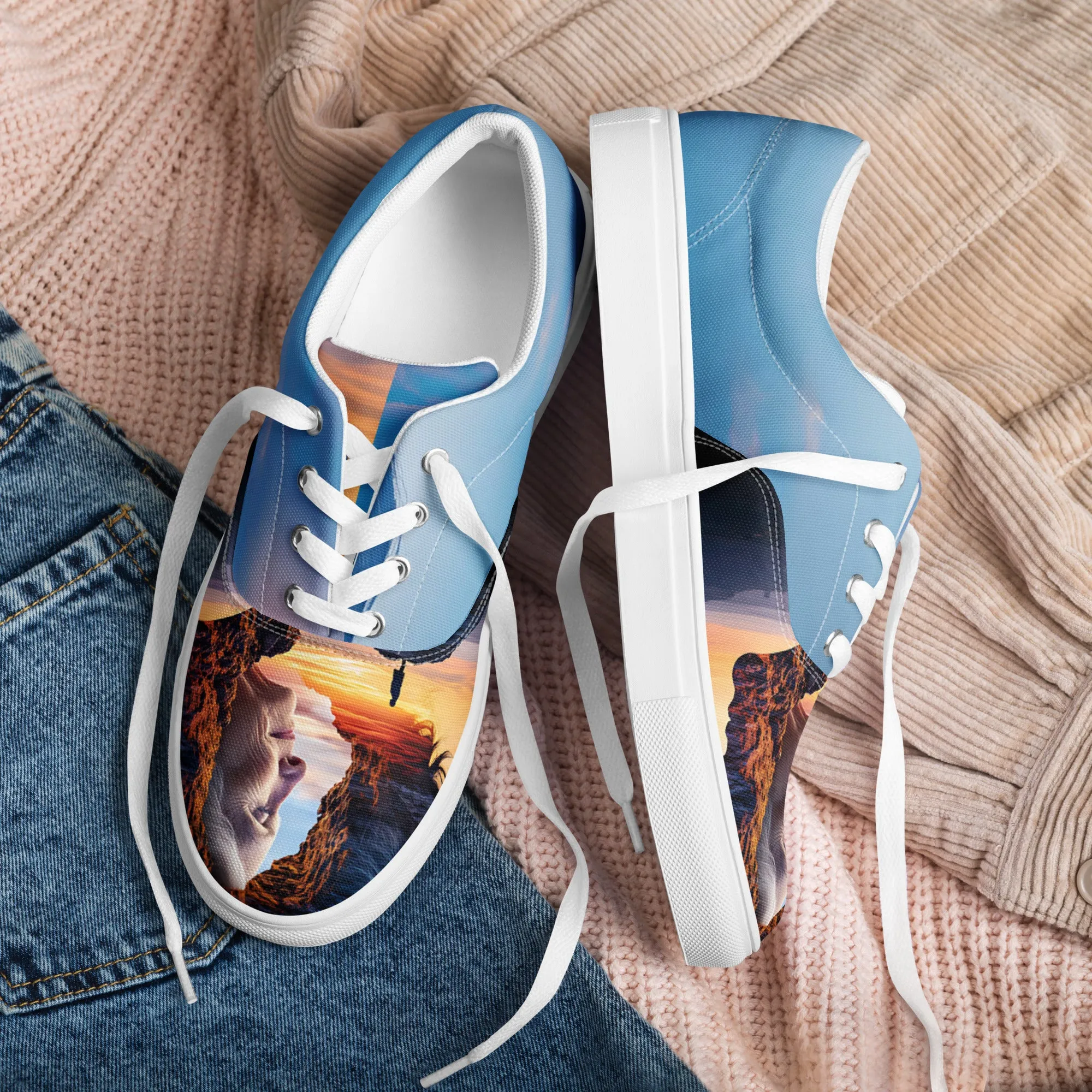 Echoes of Strength Women’s lace-up canvas shoes
