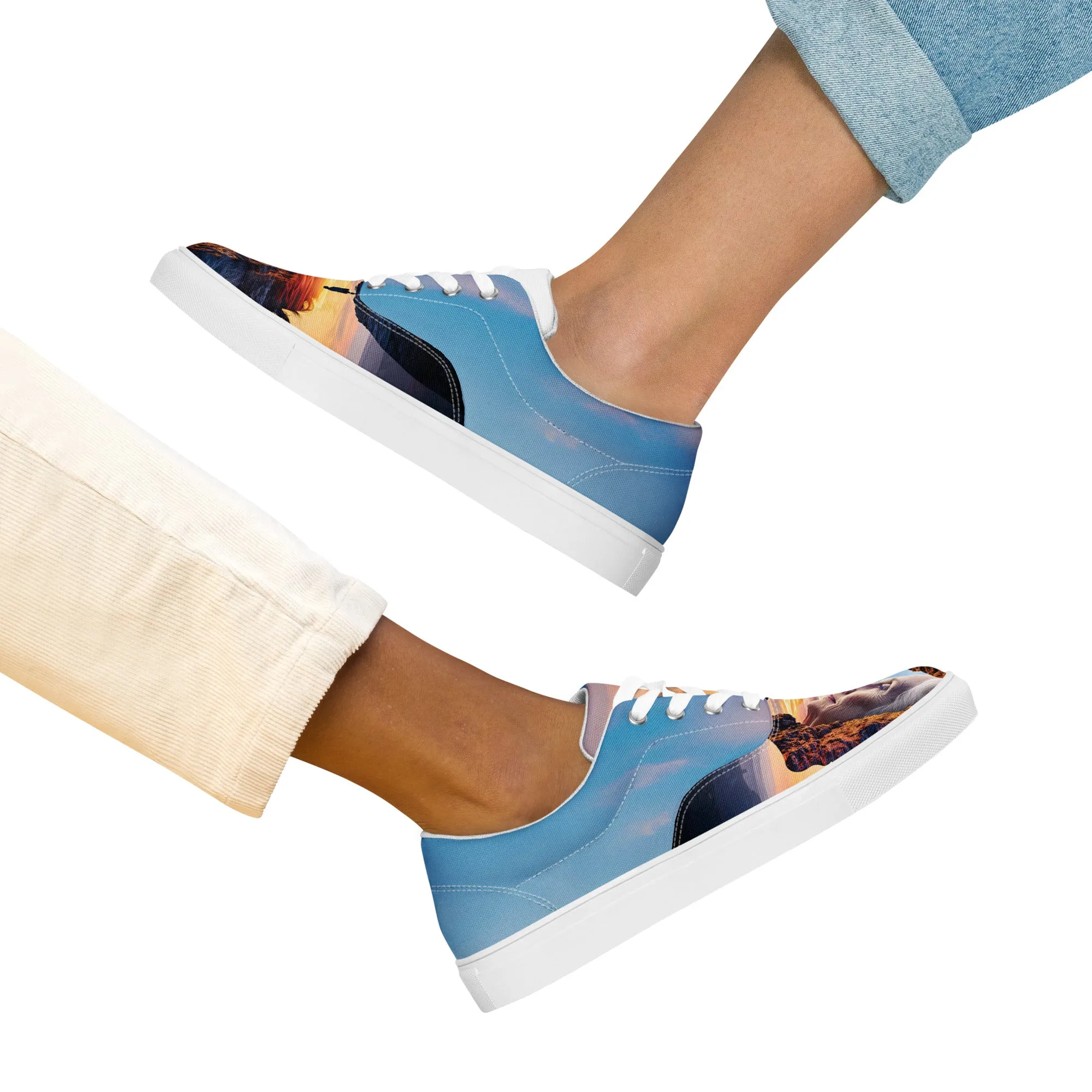 Echoes of Strength Women’s lace-up canvas shoes
