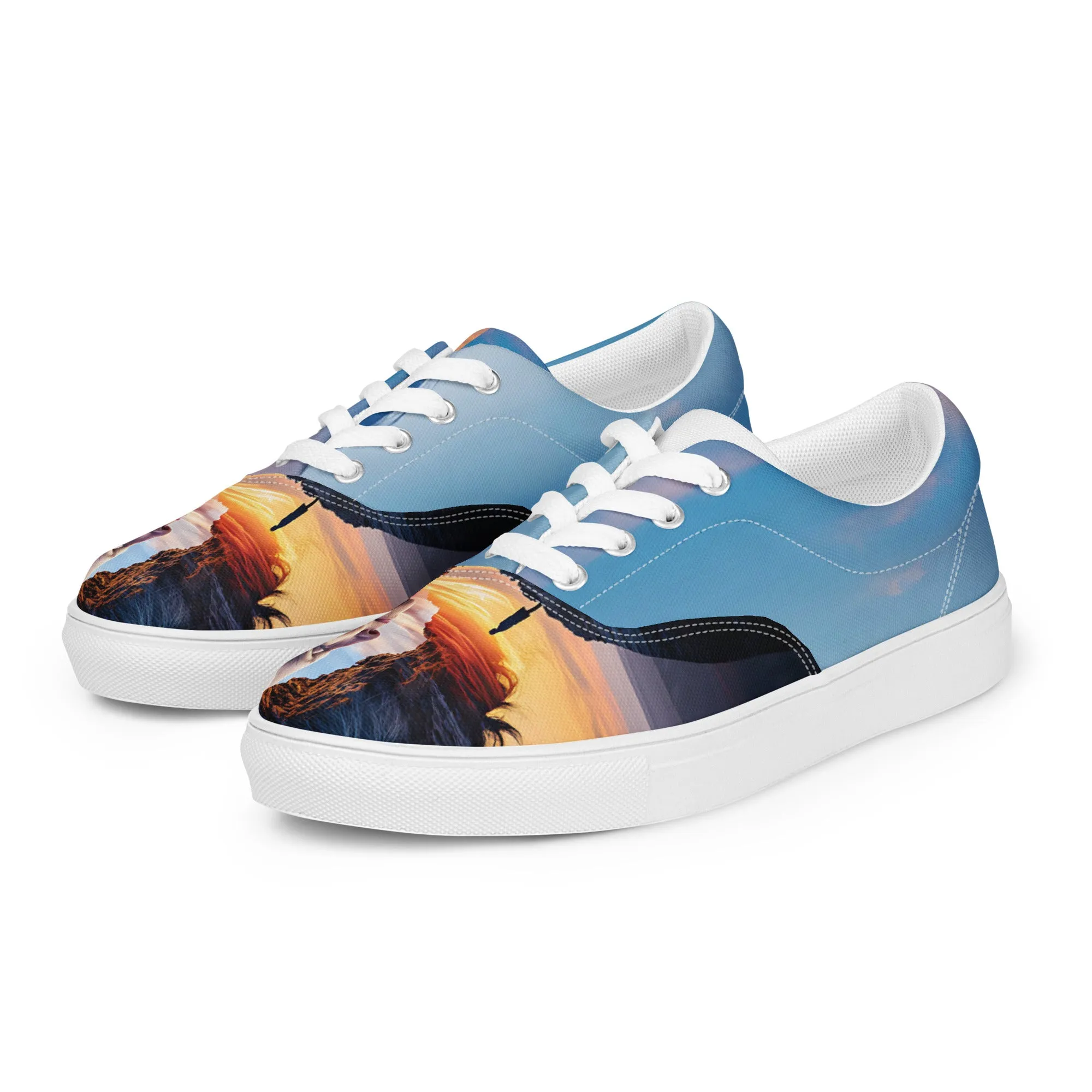Echoes of Strength Women’s lace-up canvas shoes