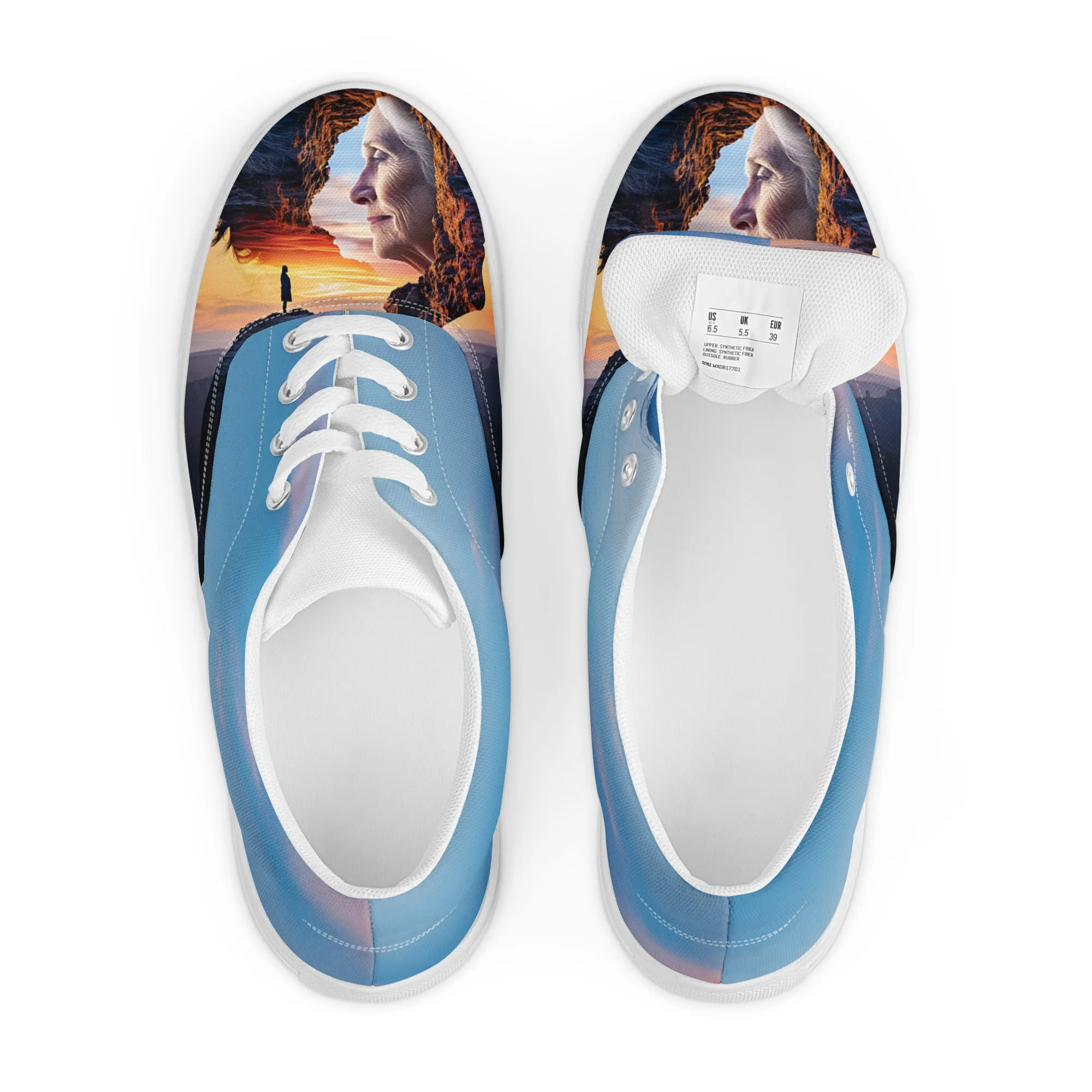 Echoes of Strength Women’s lace-up canvas shoes