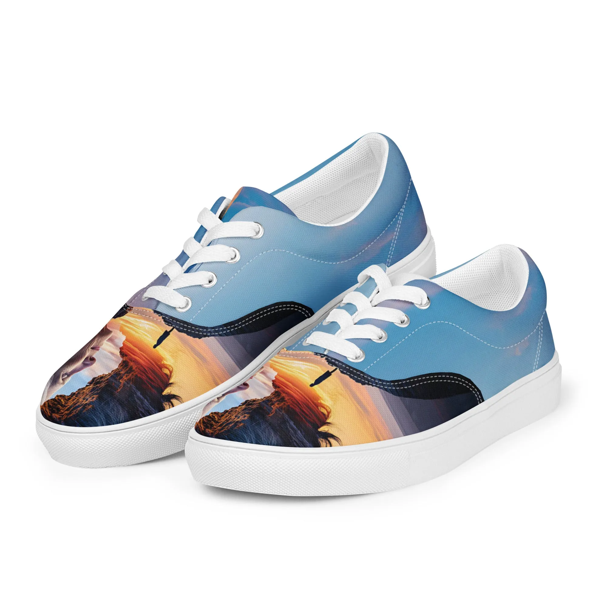 Echoes of Strength Women’s lace-up canvas shoes