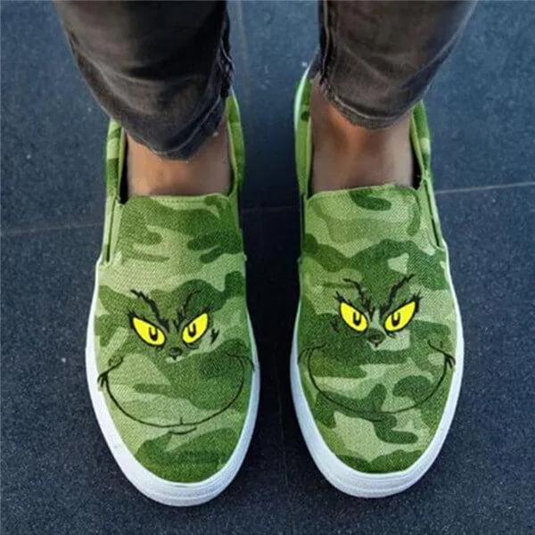 Fashion Cartoon Printing Canvas Shoes