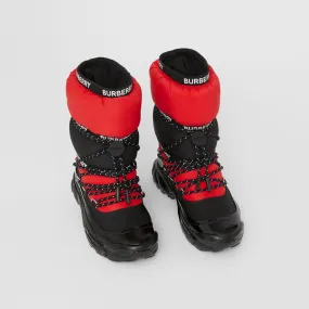 LOGO TAPE COLOUR BLOCK SNOW BOOTS