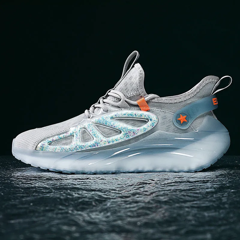 Luminous Particles Casual Shoes Ice Silk Jacquard Sneakers