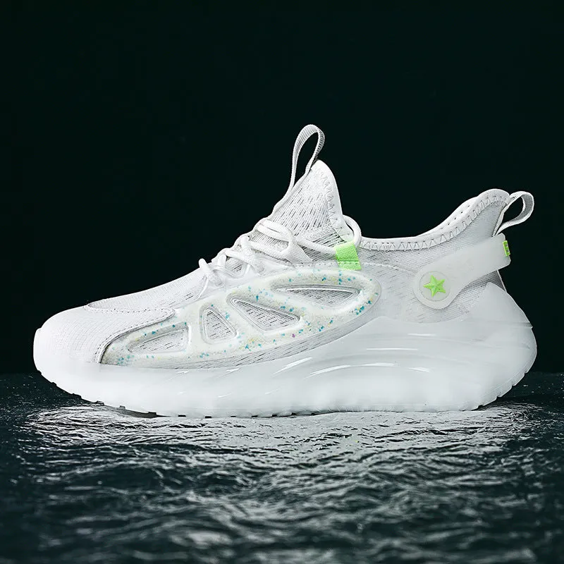 Luminous Particles Casual Shoes Ice Silk Jacquard Sneakers