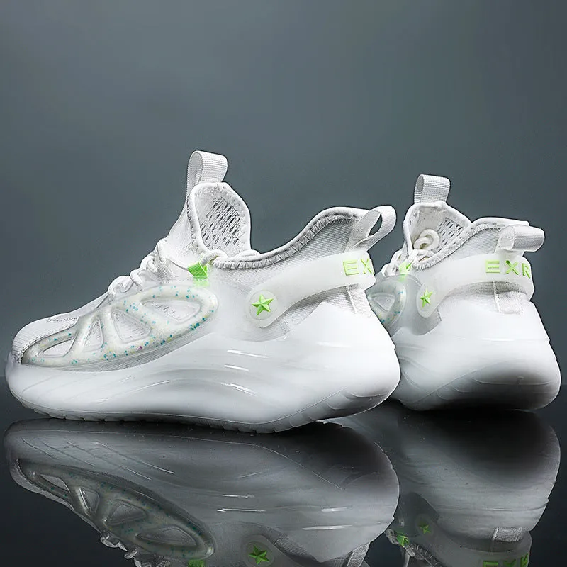 Luminous Particles Casual Shoes Ice Silk Jacquard Sneakers