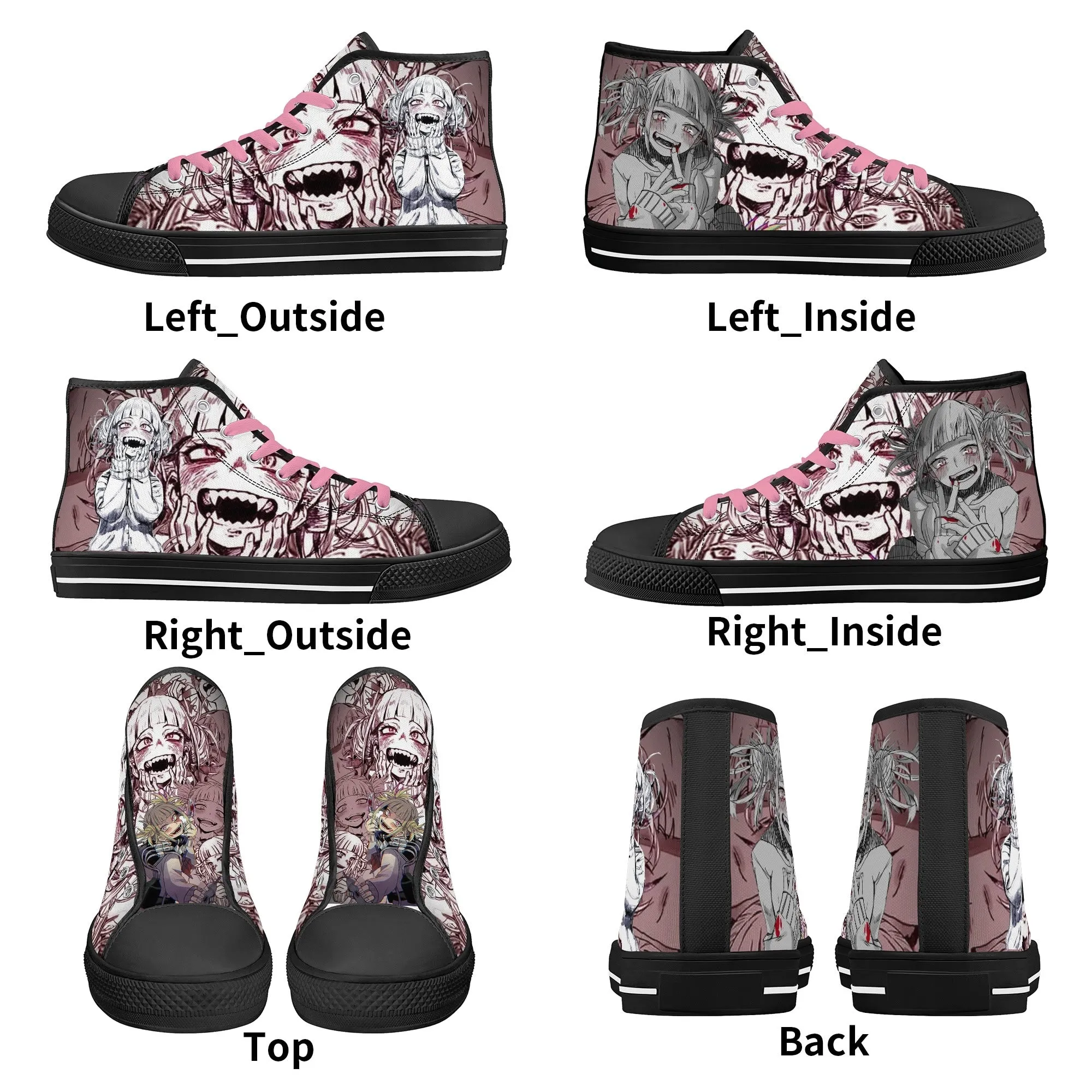 MHA Anime Womens High Top Canvas Shoes