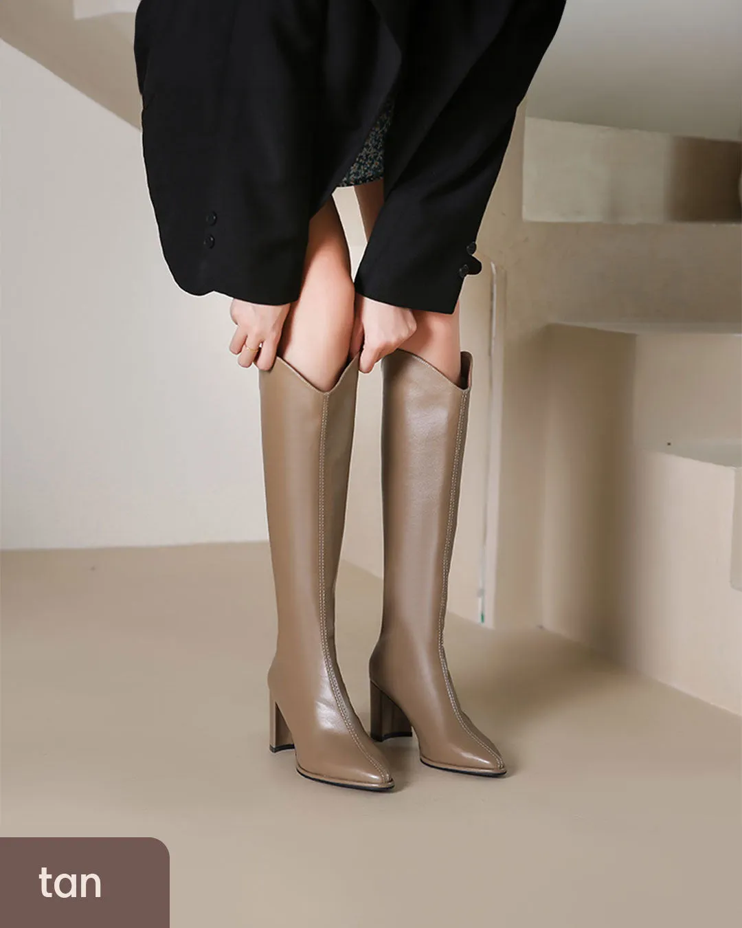 Montana Cowboy Knee Boots