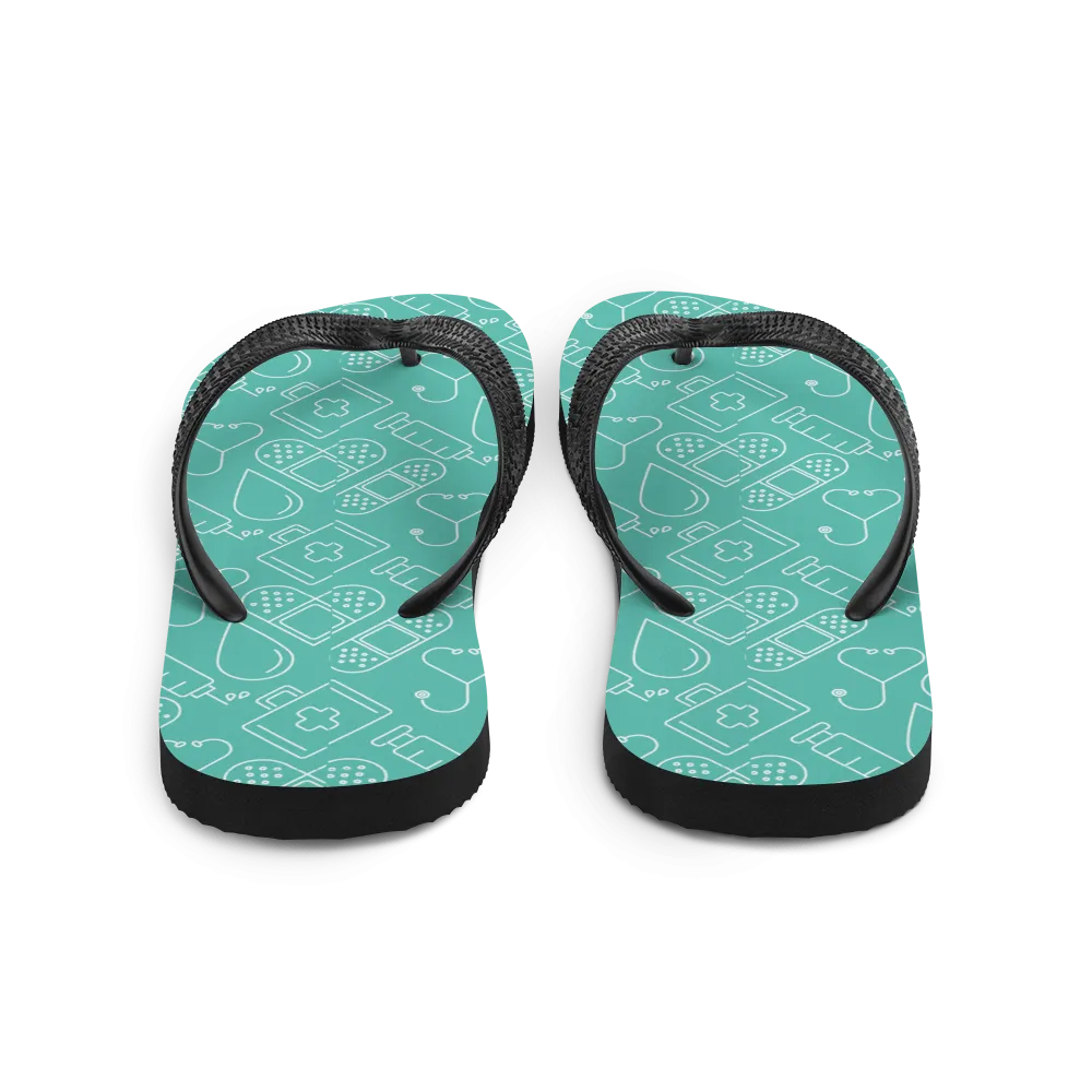 Nurse Collage Flip-Flops