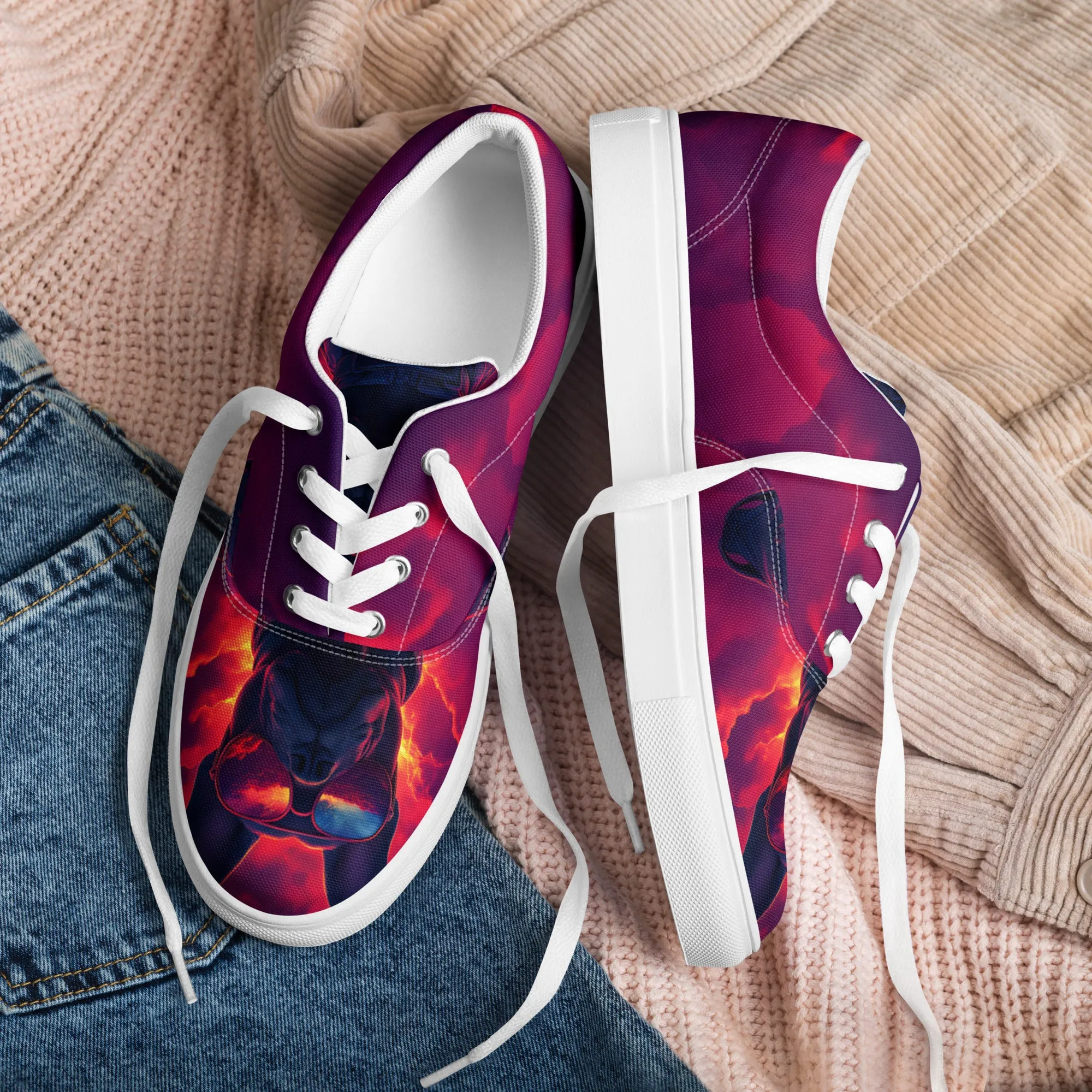 Paw-some Shades Women’s lace-up canvas shoes