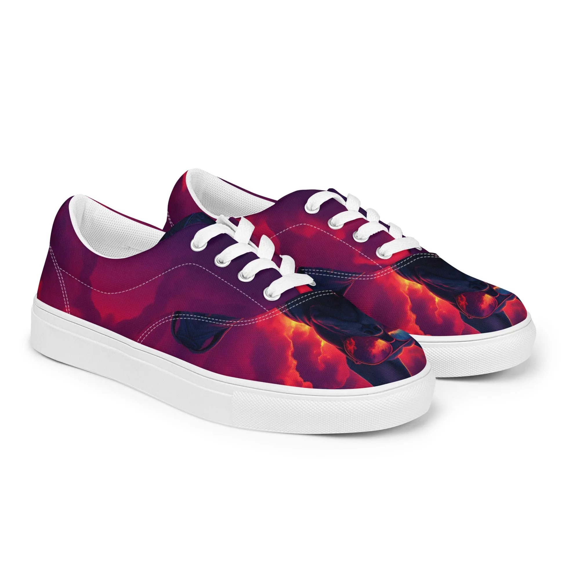 Paw-some Shades Women’s lace-up canvas shoes