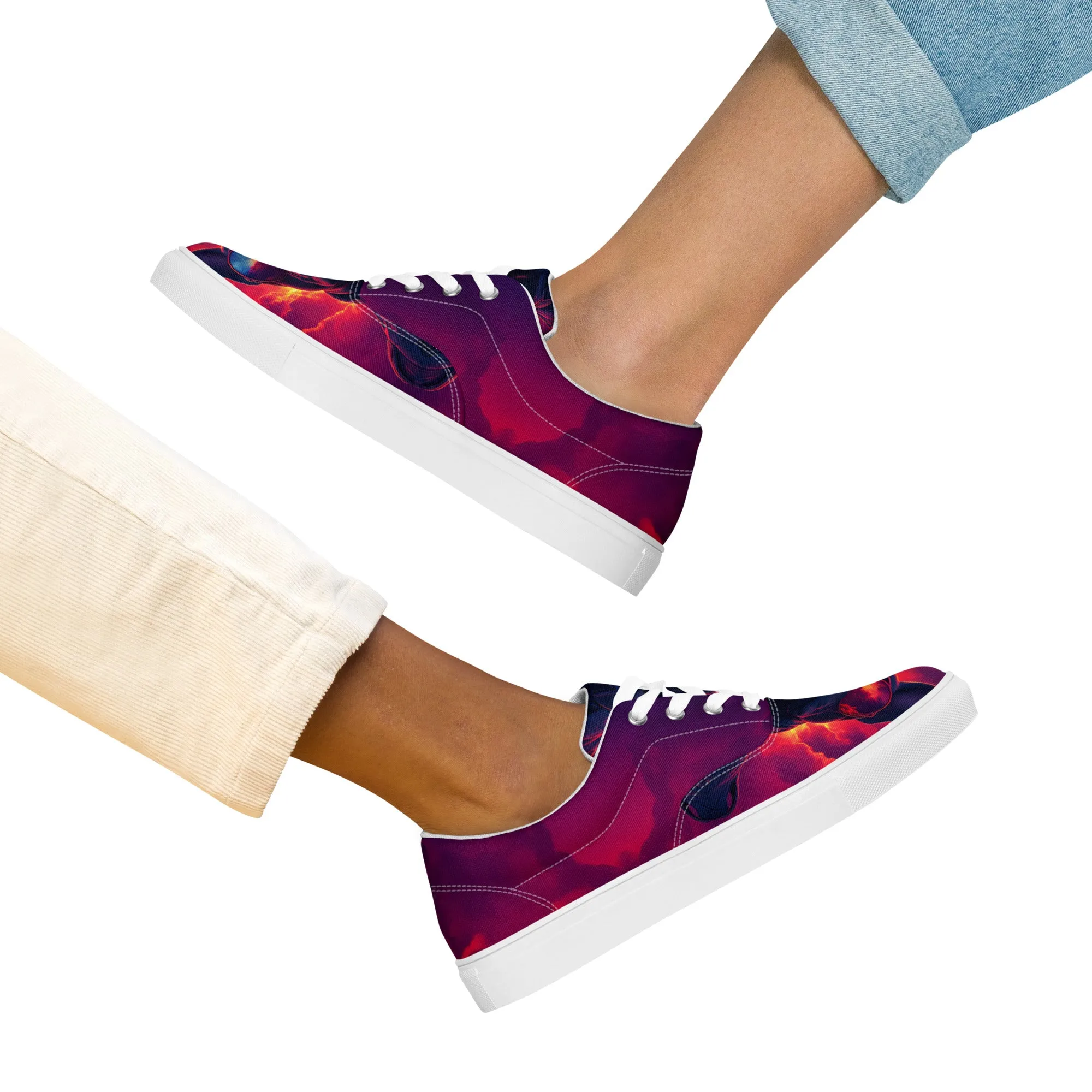 Paw-some Shades Women’s lace-up canvas shoes