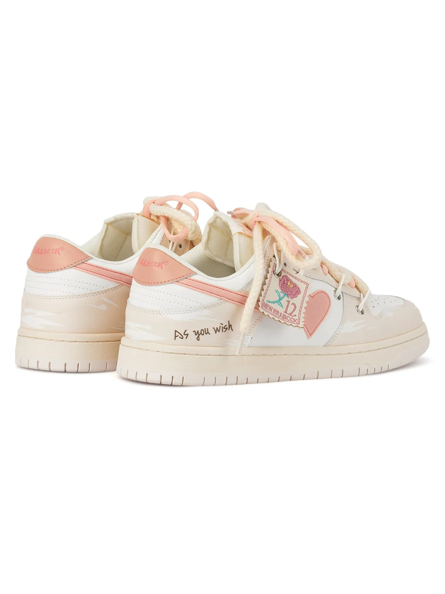 Sneakerhill Versatile Rose Stamp Print Board Casual Shoes - 1615