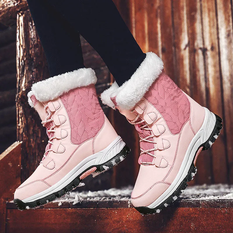 Women’s Trendy Outdoor Waterproof Non-Slip Snow Boots