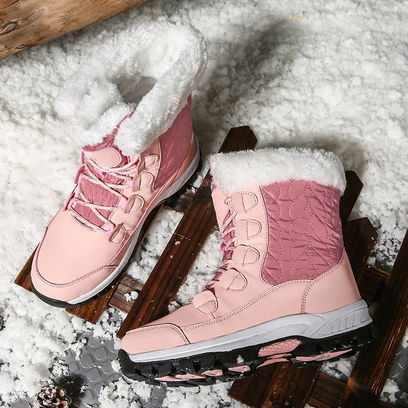 Women’s Trendy Outdoor Waterproof Non-Slip Snow Boots